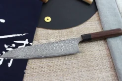 Couteau de chef japonais artisanal Masakage Kumo 24cm damas 63 couches