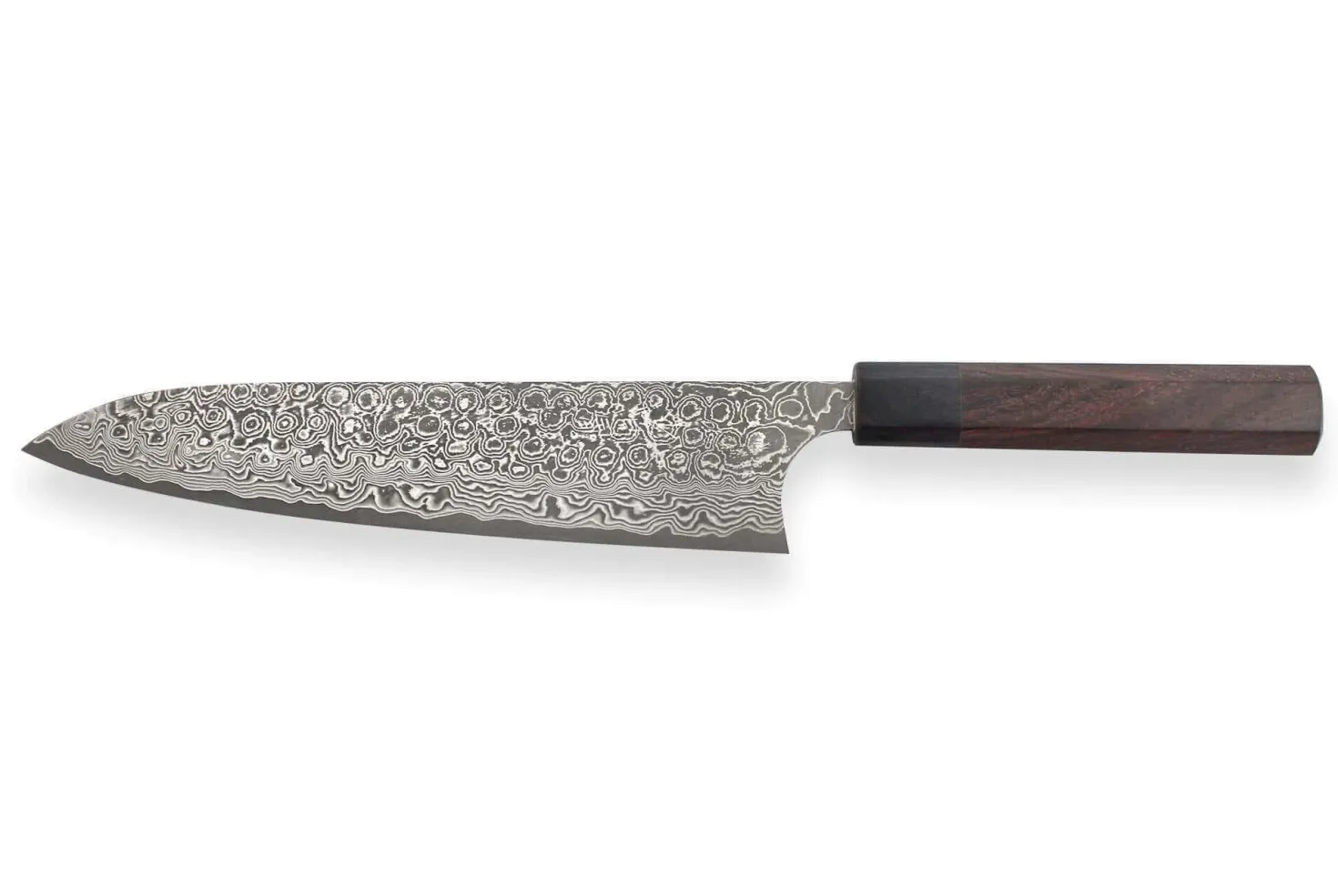 Couteau de chef japonais artisanal Masakage Kumo 21cm damas 63 couches