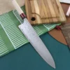 Couteau de chef japonais artisanal Masakage Kiri 27cm damas 49 couches