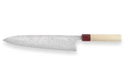 Couteau de chef japonais artisanal Masakage Kiri 27cm damas 49 couches