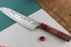 Couteau de chef japonais artisanal Yoshimi Kato 18cm SG2 Damascus