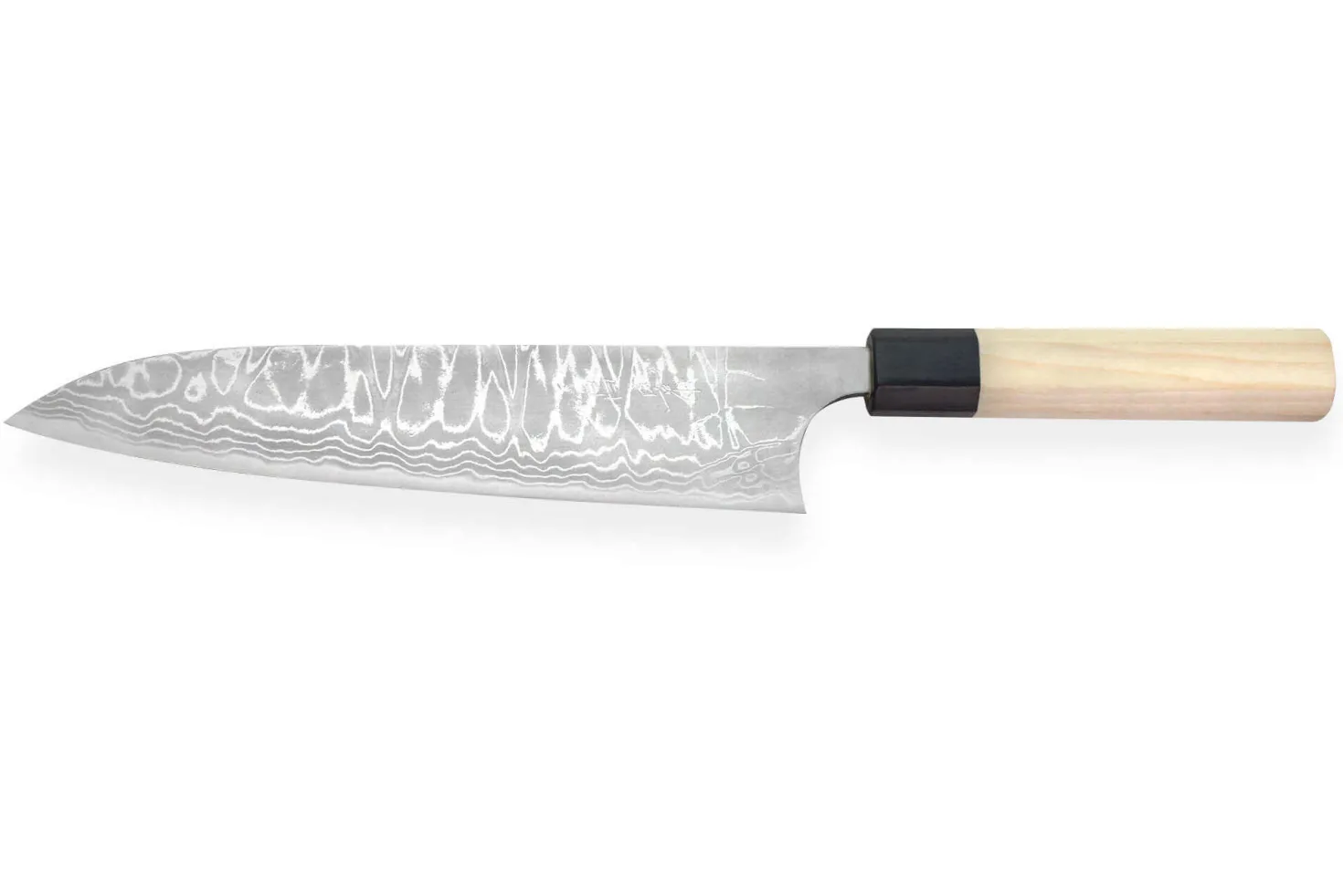 Couteau de chef japonais artisanal Masakage Shimo 21cm Shirogami