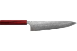 Couteau de chef japonais artisanal Kei Kobayashi SG2 damas 24cm
