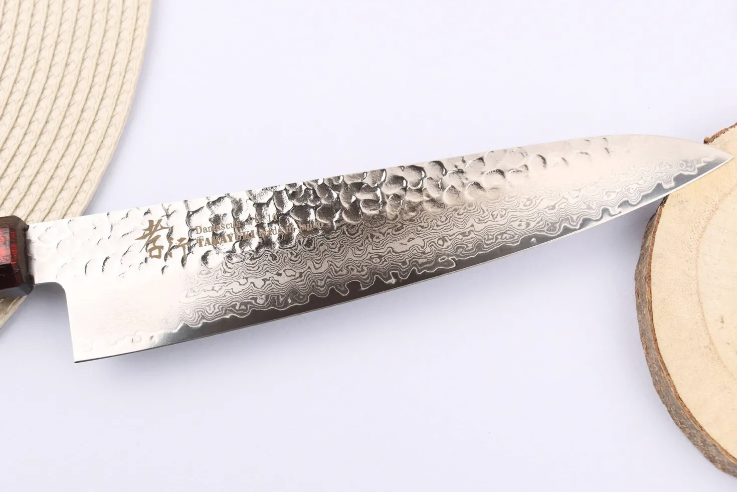 Couteau de chef japonais 21cm Sakai Takayuki Nanairo Wine Damas VG10