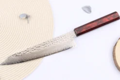Couteau de chef japonais 21cm Sakai Takayuki Nanairo Wine Damas VG10