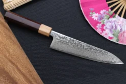Couteau de chef japonais 18cm Tsunehisa SLD Damas bois de rose