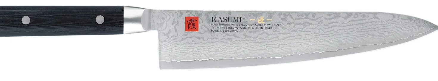Couteau de chef japonais Kasumi Masterpiece damas haut de gamme 24cm