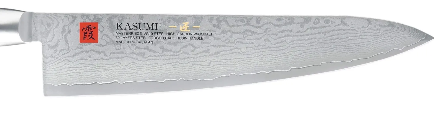 Couteau de chef japonais Kasumi Masterpiece damas haut de gamme 24cm