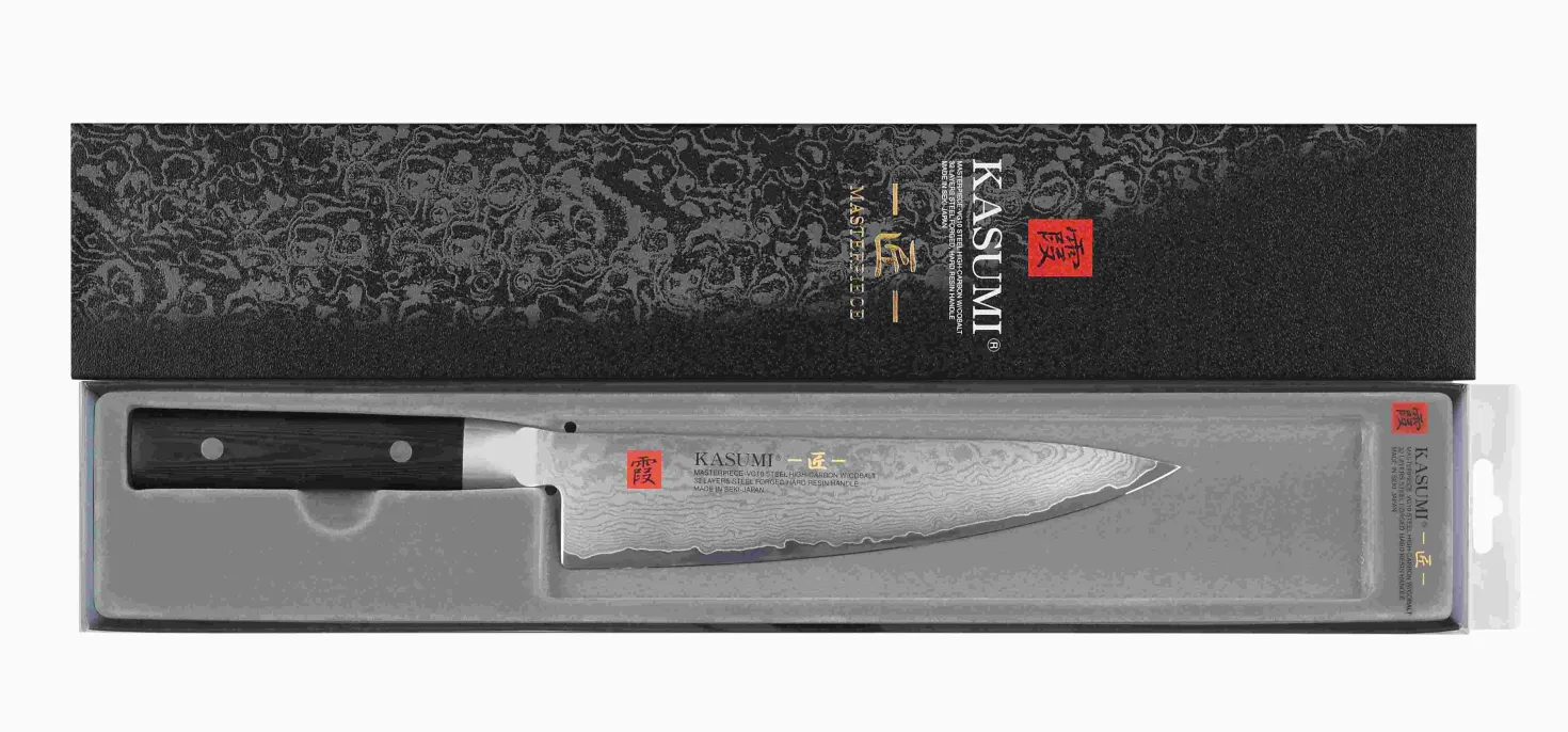 Couteau de chef japonais Kasumi Masterpiece damas haut de gamme 20cm