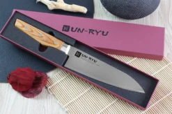 Couteau de chef japonais Shimomura Un-Ryu 17cm damas 33 couches