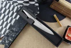 Couteau de chef japonais Shizu Hamono Kyo San Mai tout acier