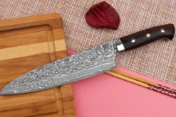 Couteau de chef japonais Takeshi Saji R2 Damas Mosaïque 21cm