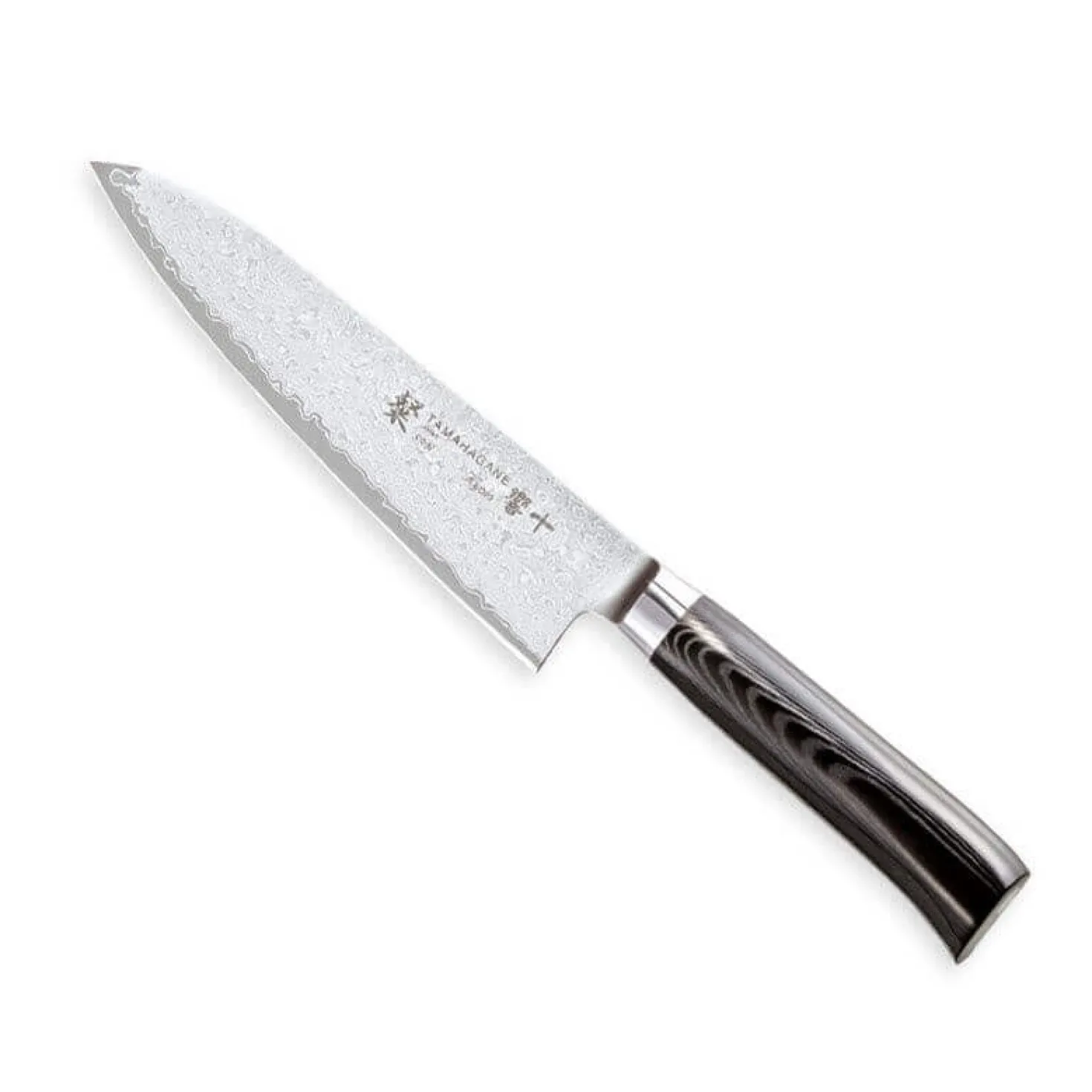 Couteau de chef japonais Tamahagane Kyoto lame 18cm acier damas VG5