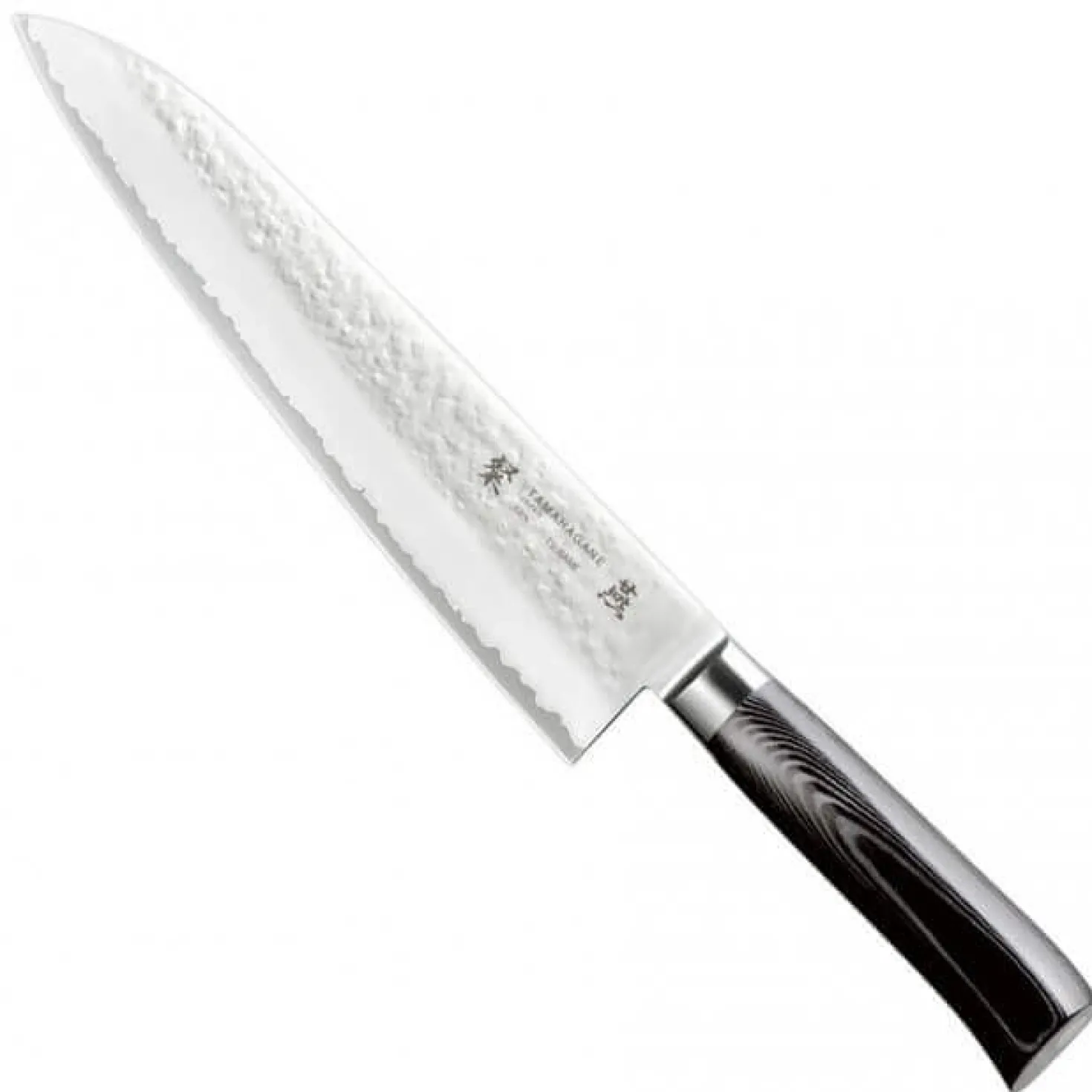 Couteau de chef japonais Tamahagane Tsubame lame martelée 24cm acier VG5