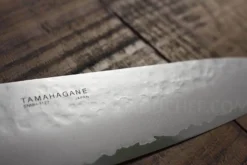 Couteau de chef japonais Tamahagane Tsubame lame martelée 15cm acier VG5