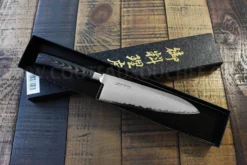 Couteau de chef japonais Tamahagane Tsubame lame martelée 15cm acier VG5