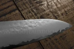 Couteau de chef japonais Tamahagane Tsubame lame martelée 15cm acier VG5