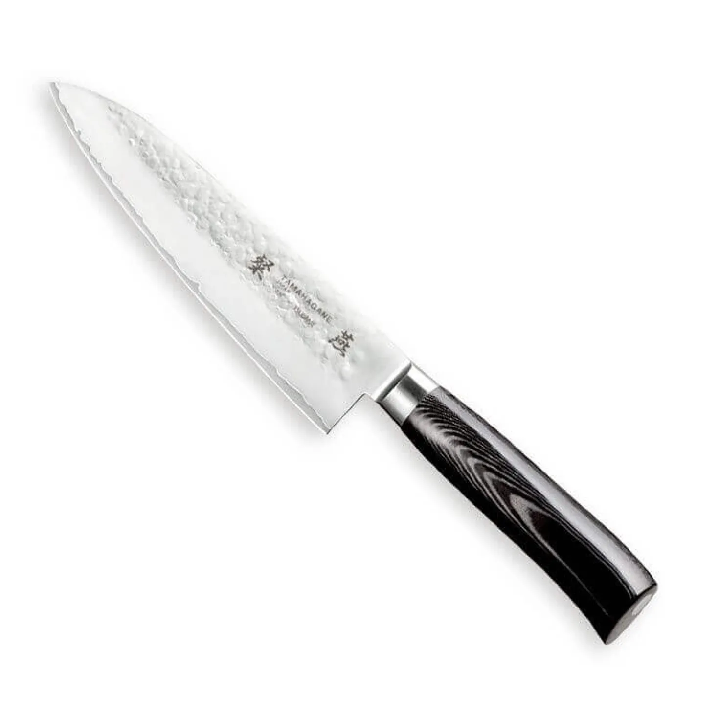Couteau de chef japonais Tamahagane Tsubame lame martelée 18cm acier VG5