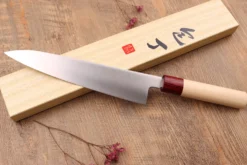 Couteau de chef japonais Tsunehisa VG10 Honoki 21cm