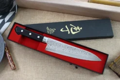 Couteau de chef japonais Tsunehisa VG10 Damascus 45 couches 18cm