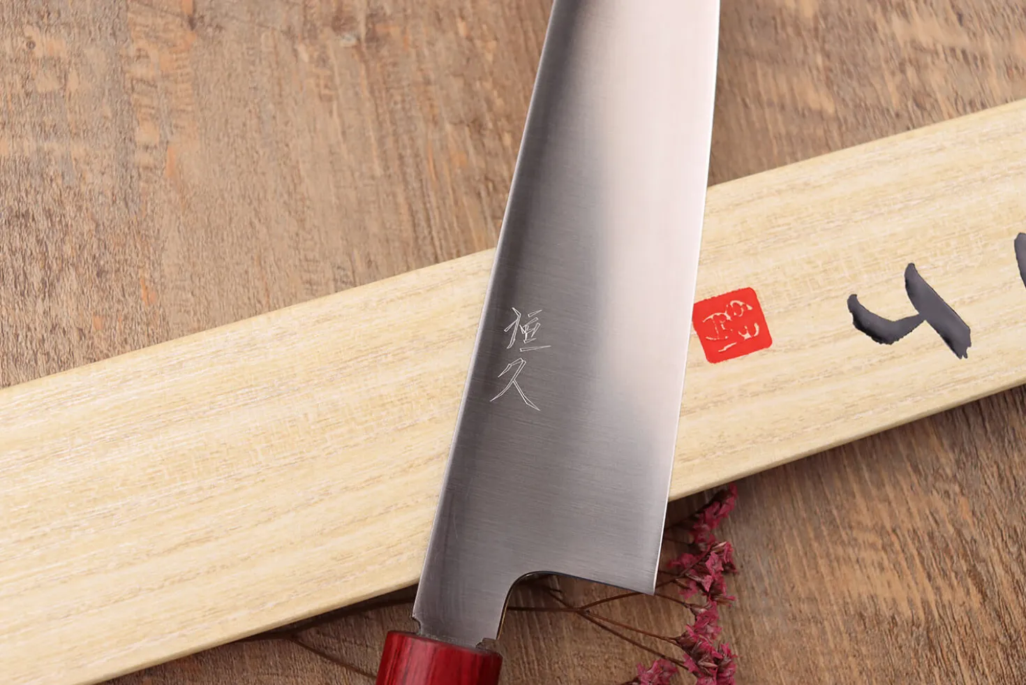 Couteau de chef japonais Tsunehisa VG10 Honoki 24cm