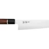 Couteau de chef kiritsuke 21cm japonais artisanal Sukenari SG2 San Maï manche en bois de rose