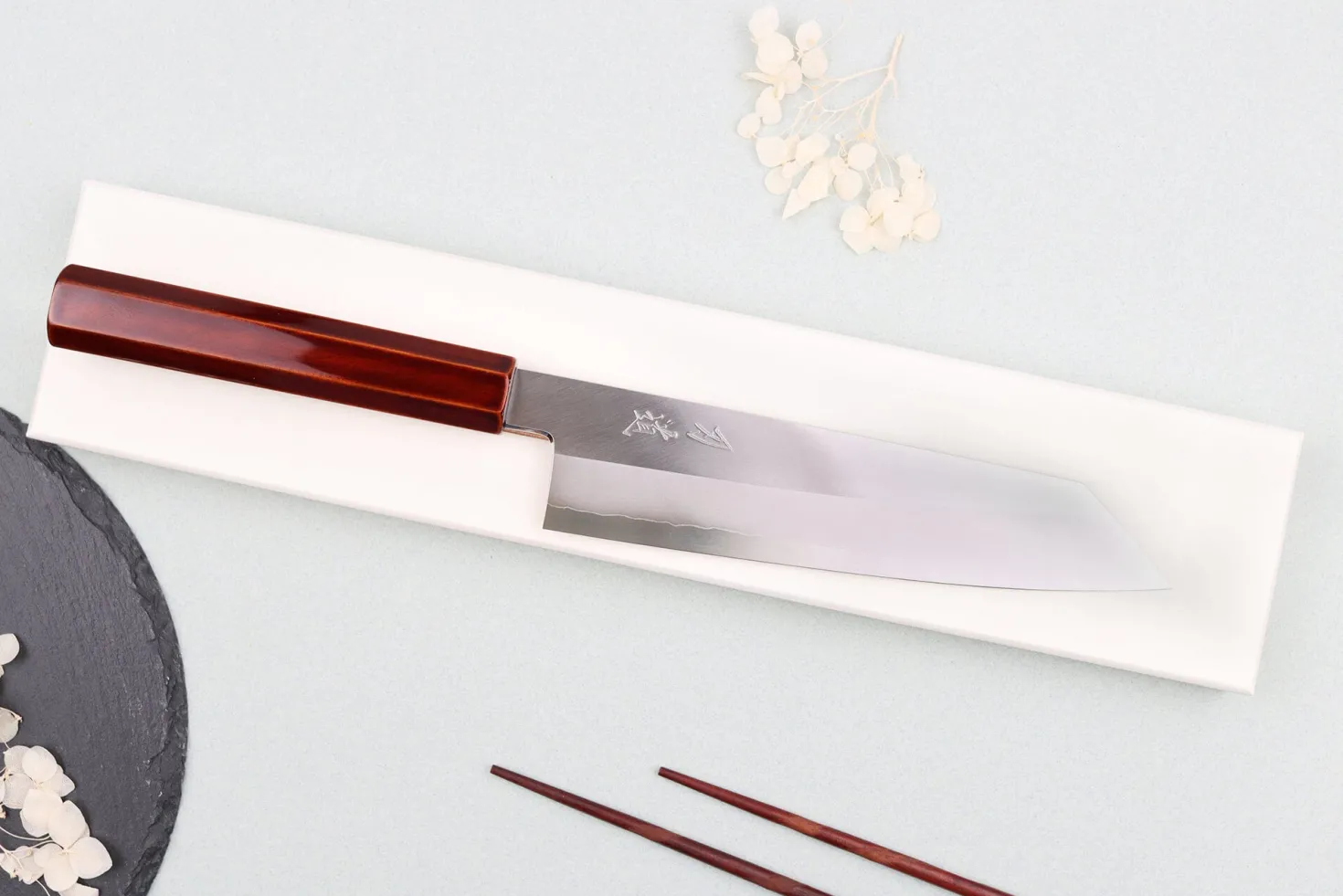 Couteau de chef kiritsuke 21cm japonais artisanal Hado Ginsan Kijiro
