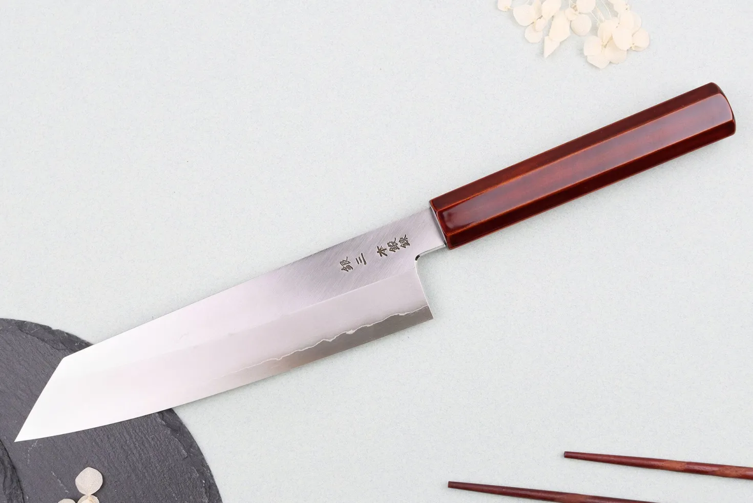 Couteau de chef kiritsuke 21cm japonais artisanal Hado Ginsan Kijiro