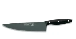 Couteau de chef lame anti-adhérente 25cm manche noir M&G