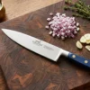 Couteau de chef Sabatier Idéal Bleu Abysse 100% forgé lame 15cm