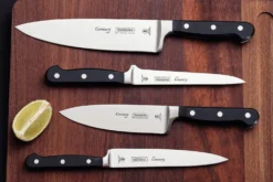 Couteau de chef Tramontina Century lame forgée 15cm manche polycarbonate noir