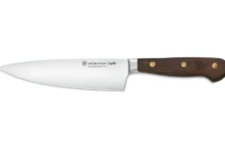 Couteau de chef Wüsthof Crafter forgé 16cm en chêne fumé