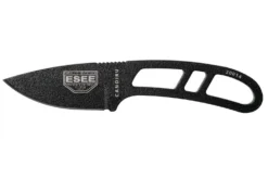 Couteau de cou Esee Candiru CAN-BE lame acier carbone 5,1cm manche ajouré en acier + étui