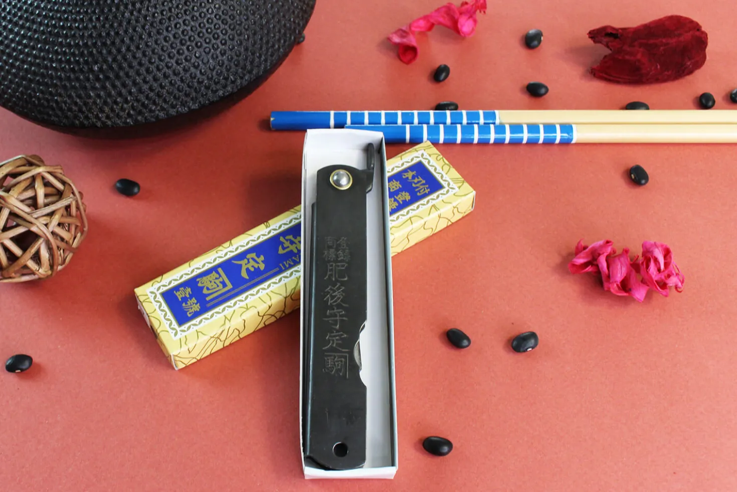 Couteau de poche Higonokami Kanetsune lame 7,5cm acier SK-5