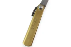 Couteau de poche Higonokami Kanetsune 4cm acier SK-5 manche laiton