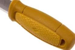 Couteau de poche Mora Eldris 12650 lame inox 5,9cm manche caoutchouc jaune + étui