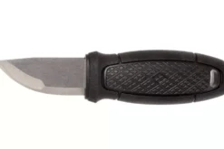 Couteau de poche Mora Eldris 12647 lame inox 5,9cm et manche en caoutchouc noir + étui
