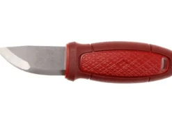 Couteau de poche Mora Eldris 12648 lame inox 5,9cm manche caoutchouc rouge + étui