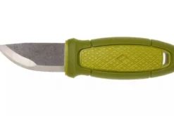 Couteau de poche Mora Eldris 12651 lame inox 5,9cm manche caoutchouc vert + étui