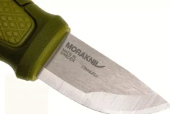 Couteau de poche Mora Eldris 12651 lame inox 5,9cm manche caoutchouc vert + étui