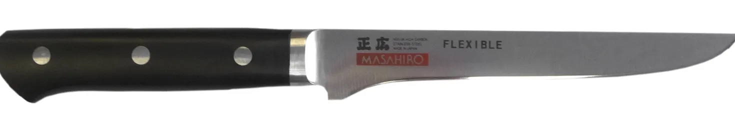 Couteau à desosser japonais Masahiro lame flexible 16cm acier MBS-26