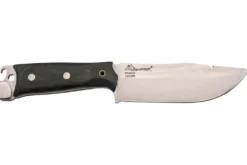 Couteau de survie Wildsteer Kodiak KOD01 lame 13cm manche micarta noir + étui en nylon