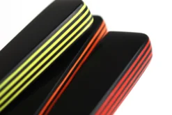 Couteau de table GÜDE Universel 10cm micro-denté manche noir/orange