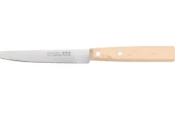 Couteau de table Nogent Classic lame crantée 11cm manche en hêtre