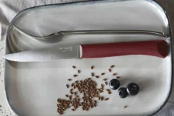 Couteau de table Opinel Bon Appétit + lame 11cm en inox manche en polymère grenat