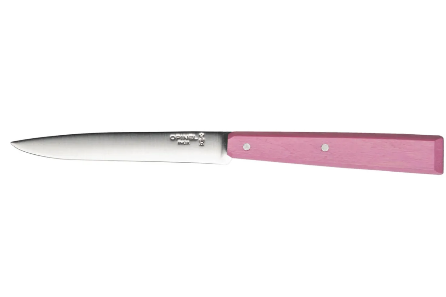Couteau de table Opinel Bon Appétit Bois n°125 lame 11cm en inox manche en charme rose