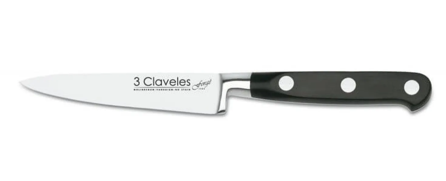 Couteau d'office 3 Claveles Forgé acier inox 10cm