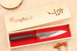 Couteau d'office 13cm japonais artisanal Takeshi Saji VG10 Rainbow