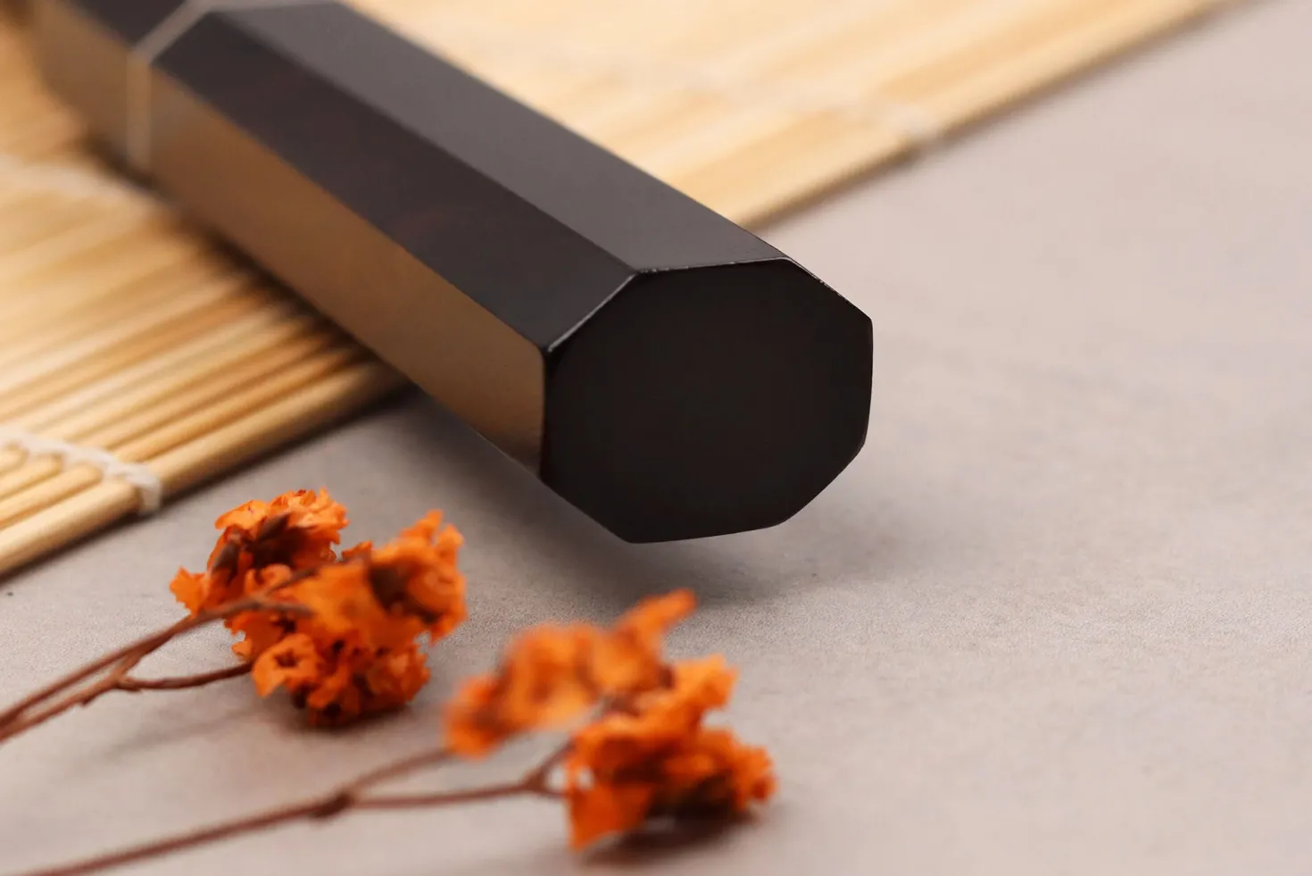 Couteau d'office 9cm japonais artisanal Naoki Mazaki WS2 Black Nashiji