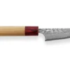 Couteau d'office japonais artisanal Yoshimi Kato 8,5cm VG10 Nickel Damascus cerisier
